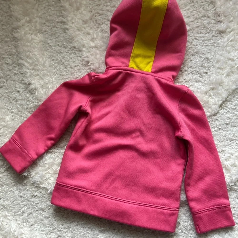 Under Armour Baby Girl Kids Hoodie Pink Zip Up Sweatshirt Jacket 18M
